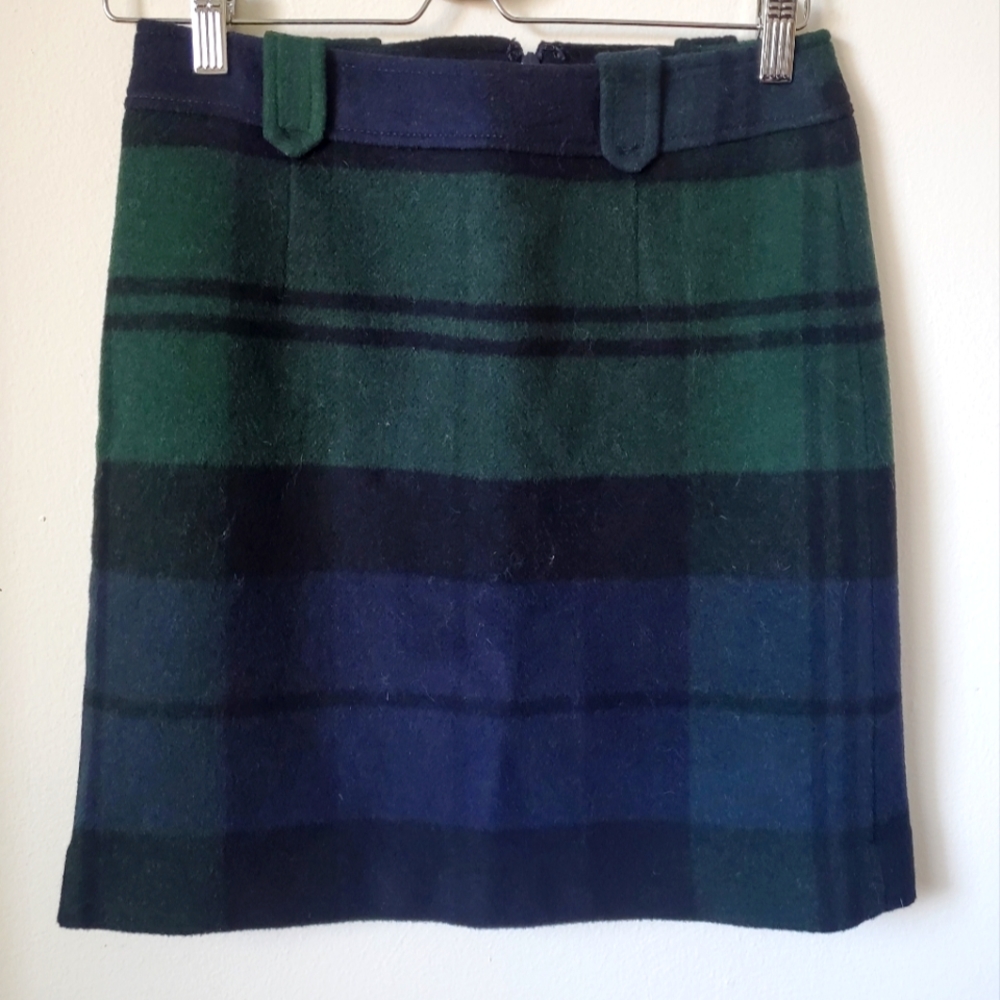 Talbots Plaid Wool Skirt 2P